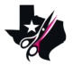 Texas cosmetology license renewal logo with scissors and comb