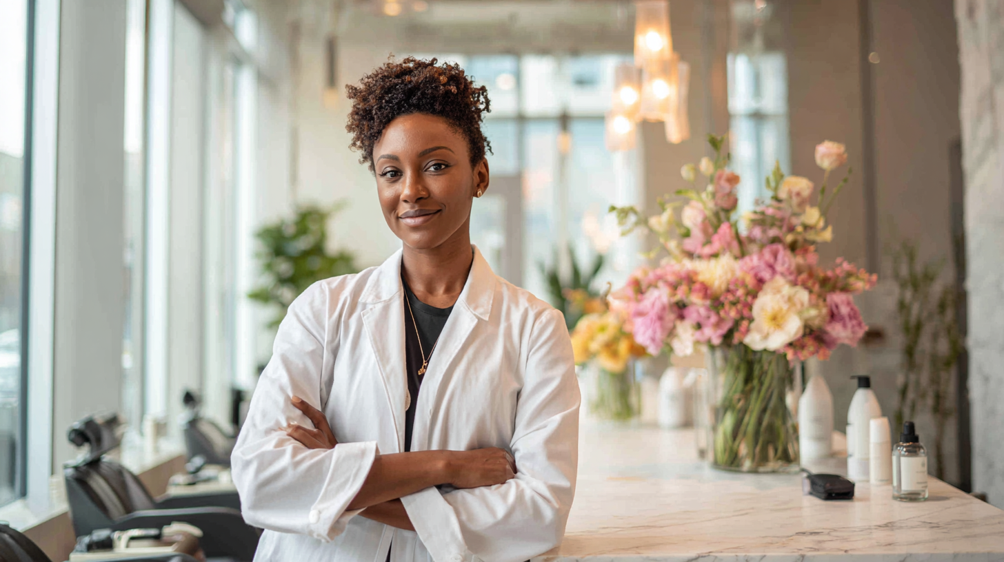 Texas cosmetologist completing TDLR cosmetology license renewal online in one sitting
