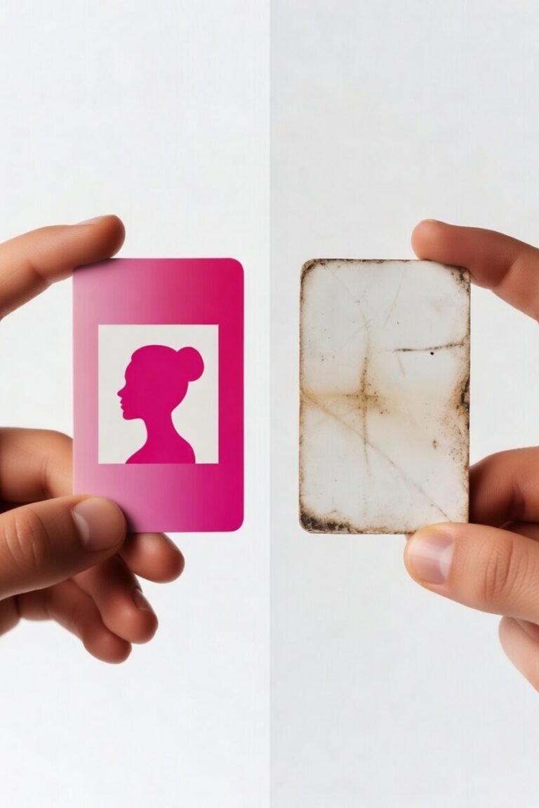 Two hands holding a valid and an expired Texas cosmetology license card side by side