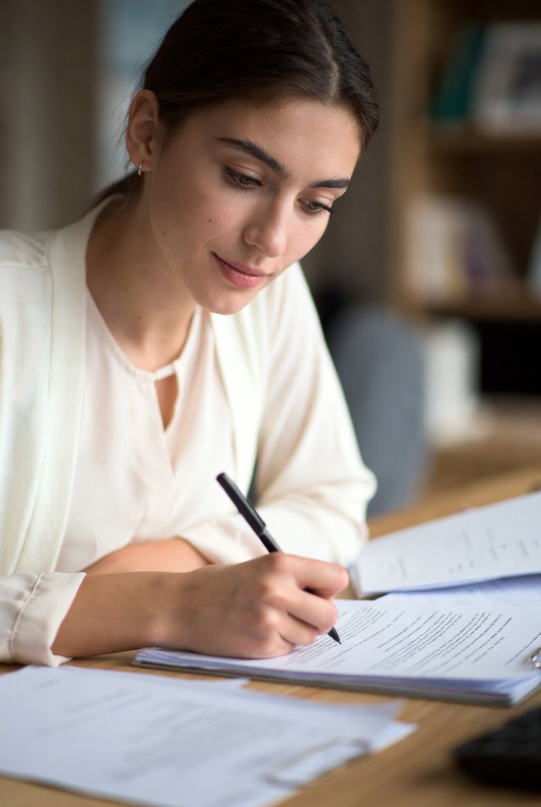 cosmetology criminal background — person writing Criminal History Evaluation Letter request