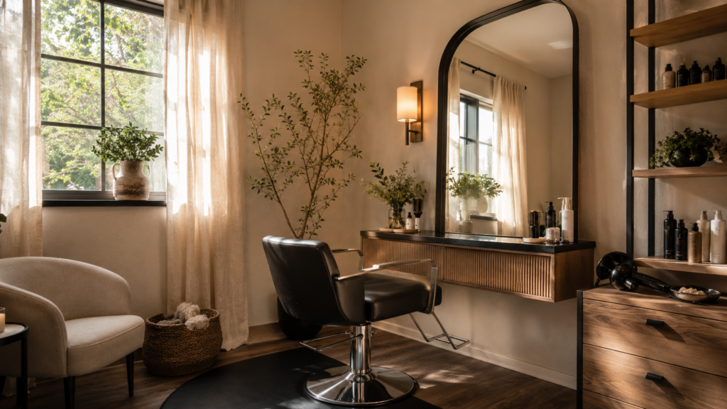 mini establishment license — enclosed salon suite inside a Texas beauty business