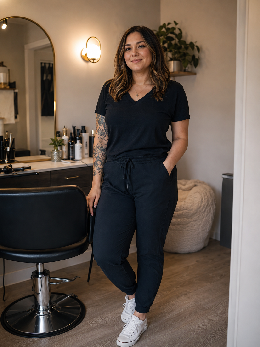 salon owner notifying a booth renter about closing plans